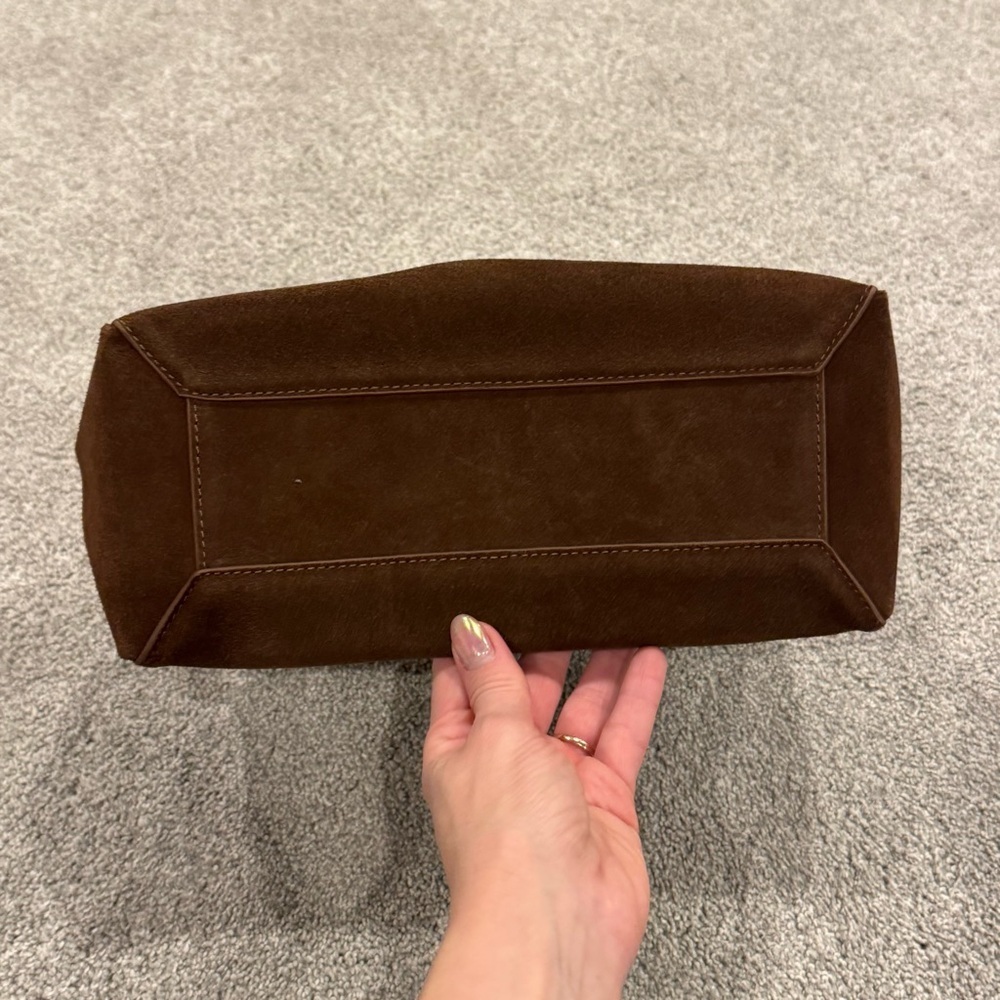Nothing Written Suede Brown mini golf bag in cocoa dark brown worn once - Picture 5 of 11